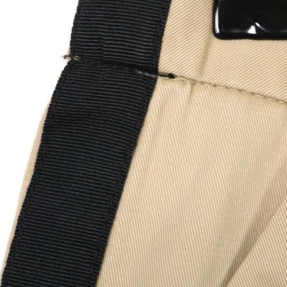 Merona Shorts Brown Khaki Tan‎ with Tuxedo Black Stripe 10 - Picture 6 of 11